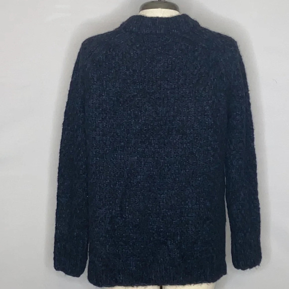 Steven Alan Alpaca & Virgin Wool Blend Chunky Knit Sweater with Side Splits - S - Picture 3 of 6